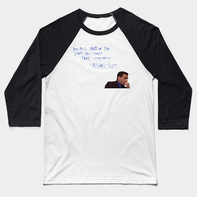 michael scott Baseball T-Shirt by thgsunset